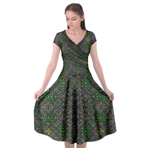 Cii (2) Idunno Cap Sleeve Wrap Front Dress from ArtsNow.com