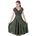 Cii (2) Idunno Cap Sleeve Wrap Front Dress