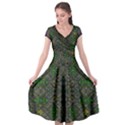 Cap Sleeve Wrap Front Dress 