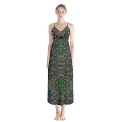 Button Up Chiffon Maxi Dress 