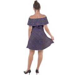 Off Shoulder Velour Dress 