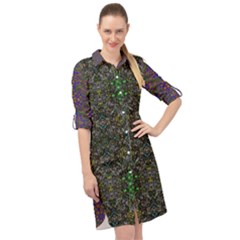Long Sleeve Mini Shirt Dress 