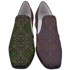 Women Slip On Heel Loafers 