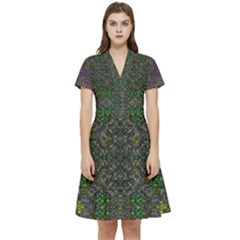 Short Sleeve Waist Detail Dress 