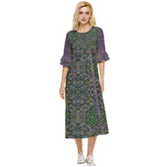 Double Cuff Midi Dress 