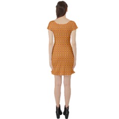 Short Sleeve Skater Dress Back Short Sleeve Skater Dress Back