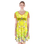 New Sundays (2) Mandala Top Short Sleeve V-neck Flare Dress