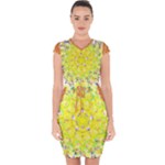 New Sundays (2) Mandala Top Capsleeve Drawstring Dress 