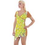 New Sundays (2) Mandala Top Short Sleeve Asymmetric Mini Dress