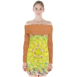 New Sundays (2) Mandala Top Long Sleeve Off Shoulder Dress