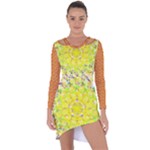 New Sundays (2) Mandala Top Asymmetric Cut-Out Shift Dress