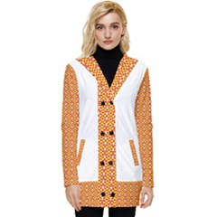 Button Up Hooded Coat  