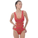 Mocha Morning (3) Bouquet Side Cut Out Swimsuit