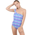 Hearting (2) Frilly One Shoulder Swimsuit
