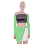 Flower Girl Cii (2) Off Shoulder Top with Mini Skirt Set