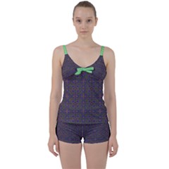 Tie Front Two Piece Tankini 