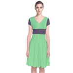Cii (2) Flower Girl Short Sleeve Front Wrap Dress