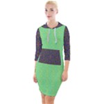 Cii (2) Flower Girl Quarter Sleeve Hood Bodycon Dress