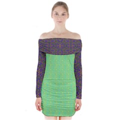 Long Sleeve Off Shoulder Dress 