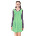 Cii (2) Flower Girl Long Sleeve V-neck Flare Dress