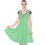 Cii (2) Flower Girl Cap Sleeve Front Wrap Midi Dress