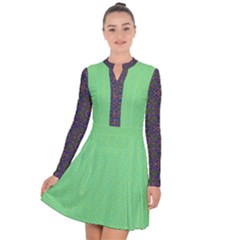Long Sleeve Panel Dress 
