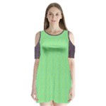 Cii (2) Flower Girl Shoulder Cutout Velvet One Piece