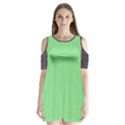 Shoulder Cutout Velvet One Piece 