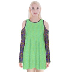 Cii (2) Flower Girl Velvet Long Sleeve Shoulder Cutout Dress from ArtsNow.com