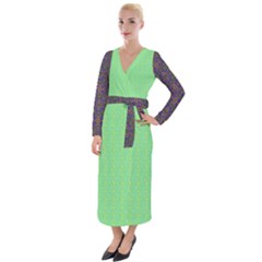 Velvet Maxi Wrap Dress 