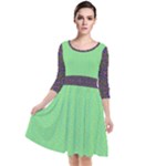 Cii (2) Flower Girl Quarter Sleeve Waist Band Dress