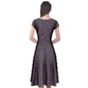 Cap Sleeve Wrap Front Dress 