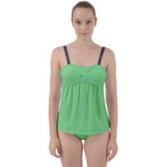 Twist Front Tankini Set 