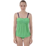 Cii (2) Flower Girl Twist Front Tankini Set