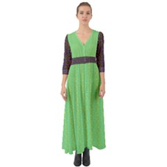 Button Up Boho Maxi Dress 
