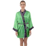 Cii (2) Flower Girl Long Sleeve Satin Kimono