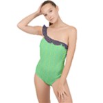 Cii (2) Flower Girl Frilly One Shoulder Swimsuit