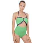 Cii (2) Flower Girl Scallop Top Cut Out Swimsuit