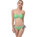 Cii (2) Flower Girl Twist Bandeau Bikini Set