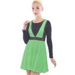 Cii (2) Flower Girl Plunge Pinafore Velour Dress