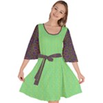 Cii (2) Flower Girl Velour Kimono Dress