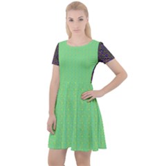 Cap Sleeve Velour Dress  