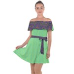 Cii (2) Flower Girl Off Shoulder Velour Dress