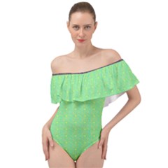 Off Shoulder Velour Bodysuit  