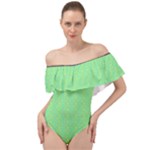 Cii (2) Flower Girl Off Shoulder Velour Bodysuit 