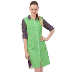 Long Sleeve Mini Shirt Dress 
