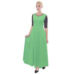Half Sleeves Maxi Dress 