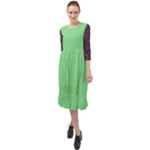 Cii (2) Flower Girl Ruffle End Midi Chiffon Dress