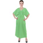 Cii (2) Flower Girl V-Neck Boho Style Maxi Dress