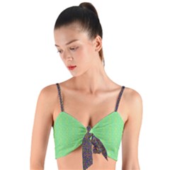 Woven Tie Front Bralet 